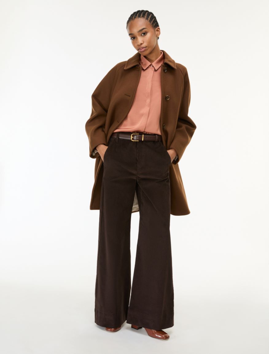 Velvet trousers - BROWN - iBlues - 4