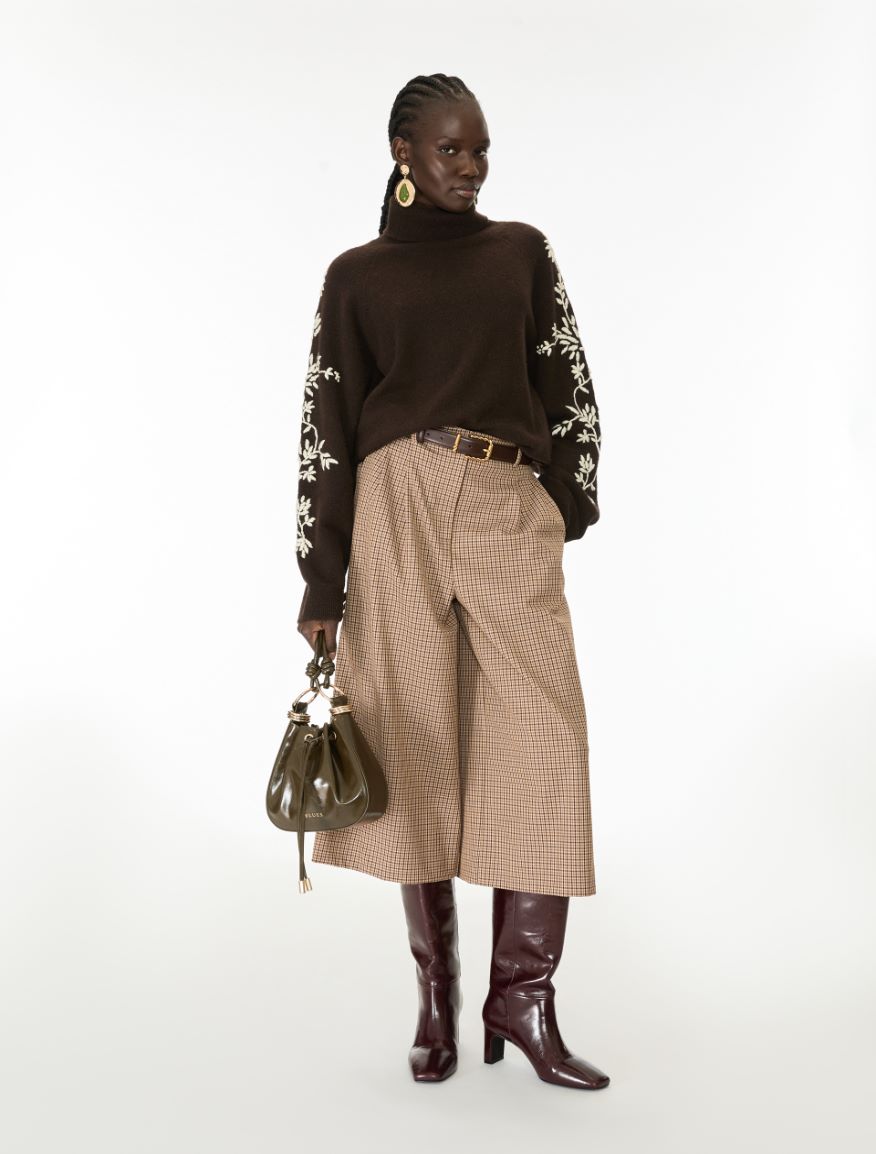 Cropped trousers - BEIGE - iBlues - 4