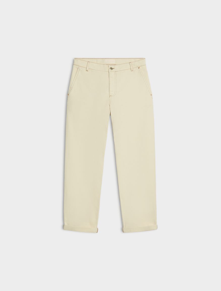 Turn-up trousers - IVORY - iBlues - 5