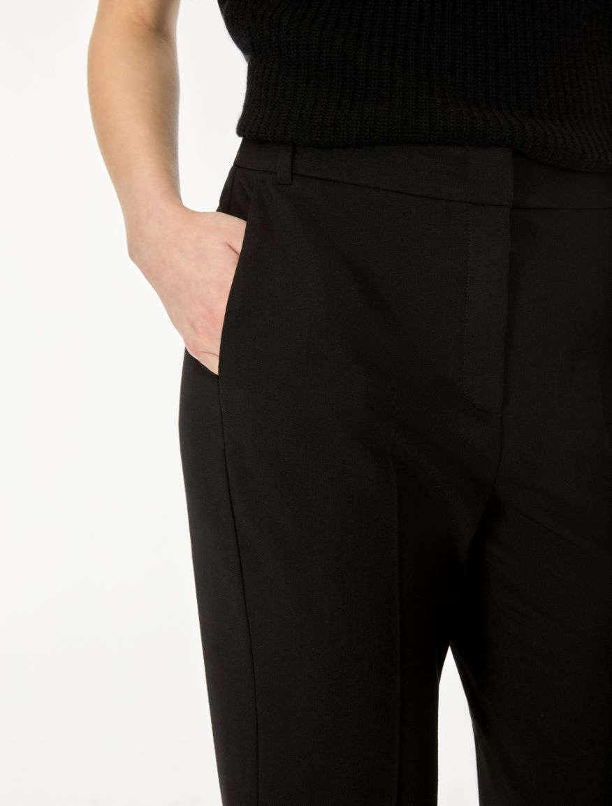 Pantaloni in misto viscosa - NERO - iBlues - 3
