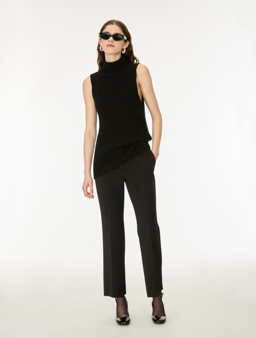 Pantaloni in misto viscosa - NERO - iBlues - 4