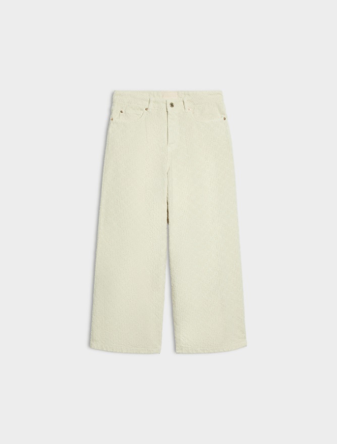 Laser-cut cotton trousers - iBlues - 5