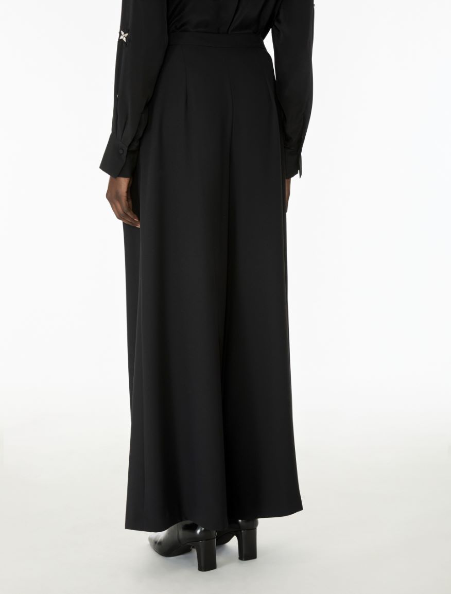 Crêpe trousers - BLACK - iBlues - 2