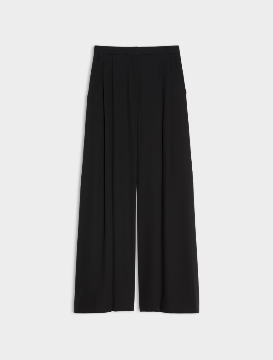 Crêpe trousers - BLACK - iBlues - 5