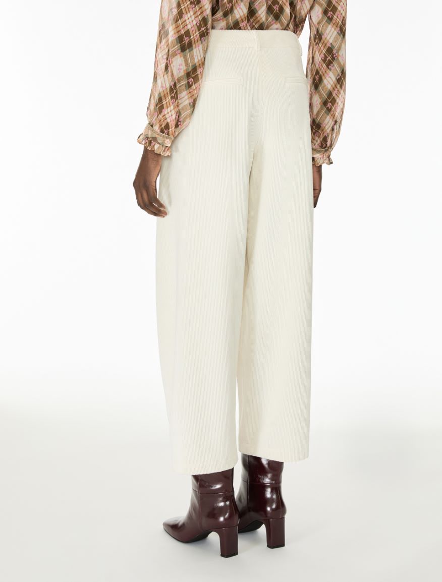 Corduroy trousers - IVORY - iBlues - 2