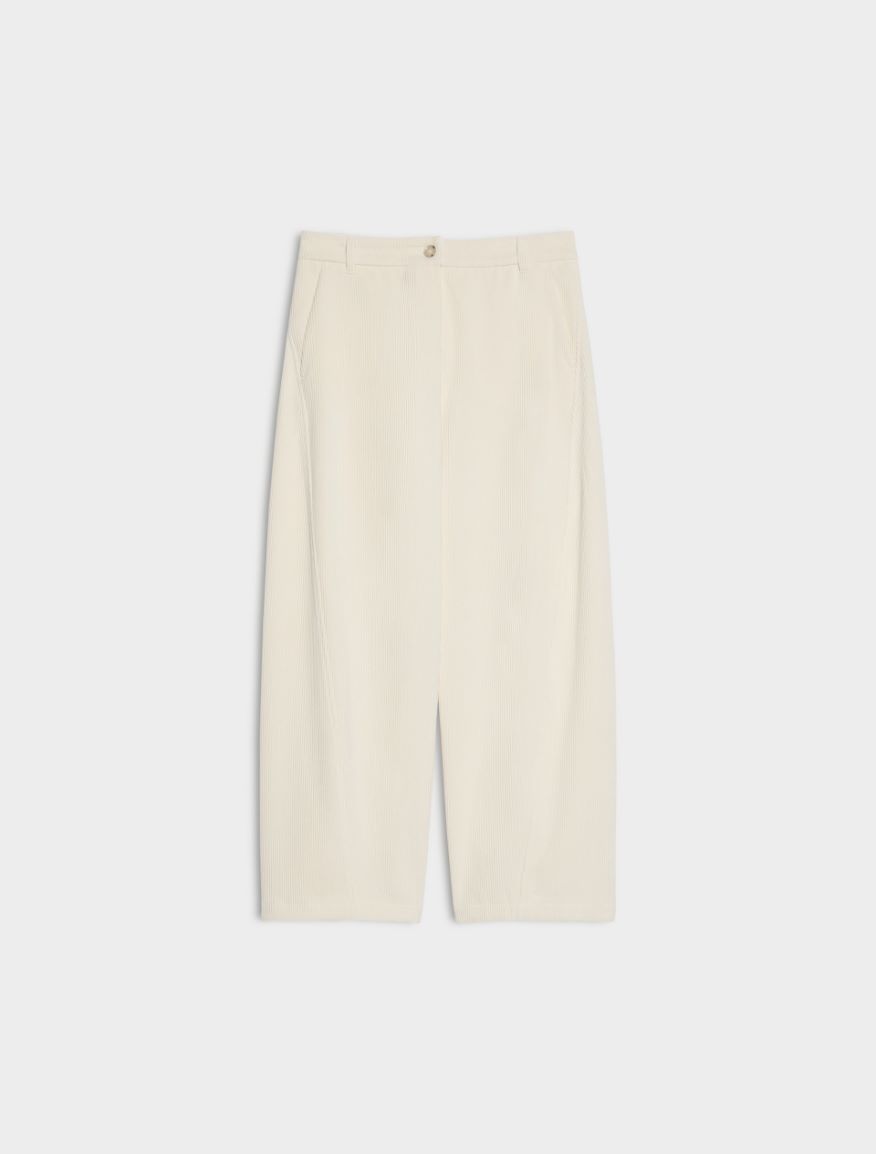 Corduroy trousers - IVORY - iBlues - 5