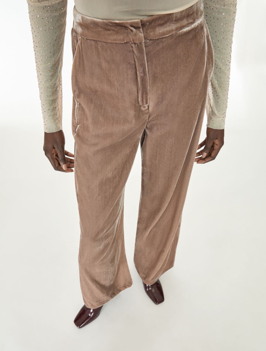 Figure-skimming trousers - MASTIC - iBlues - 3