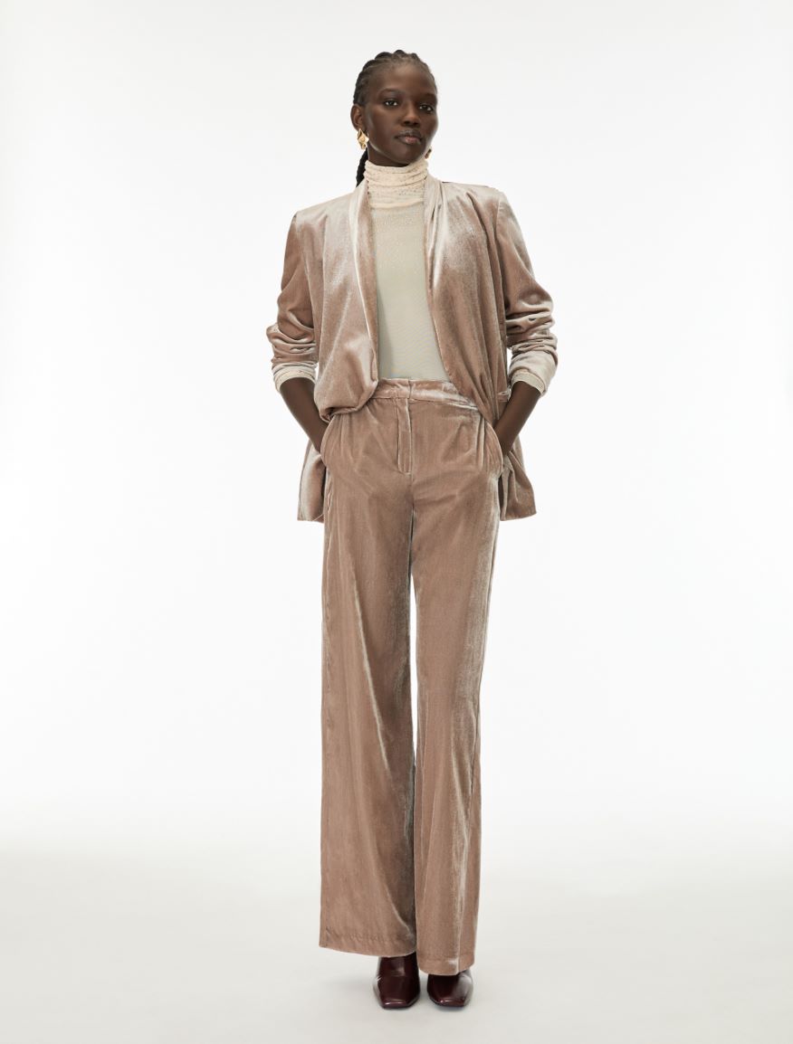 Figure-skimming trousers - MASTIC - iBlues - 4