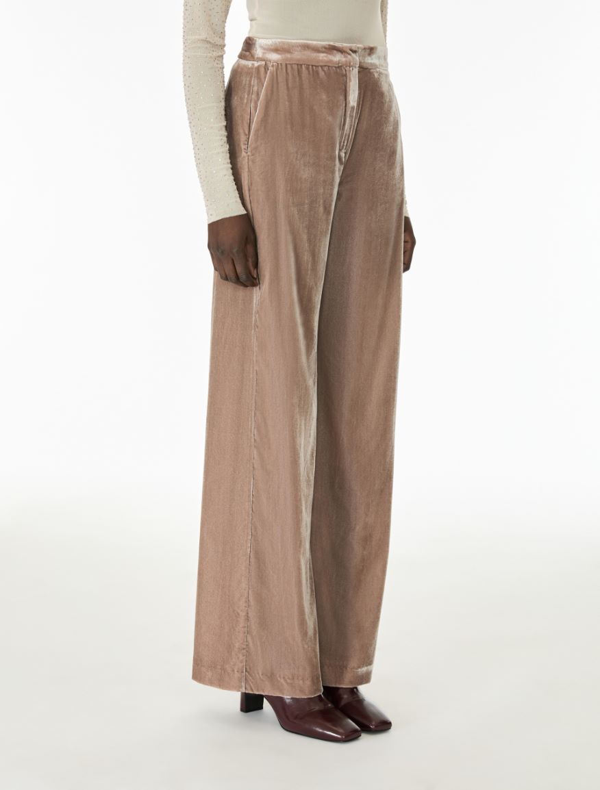 Figure-skimming trousers - MASTIC - iBlues