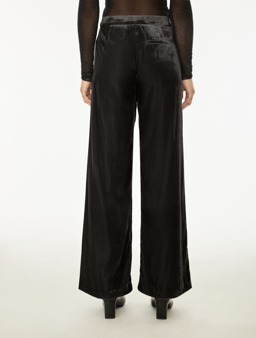 Figure-skimming trousers - BLACK - iBlues - 2