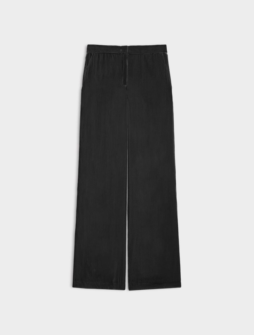 Figure-skimming trousers - BLACK - iBlues - 5