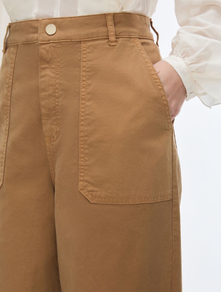 Stretch trousers - CAMEL - iBlues - 3