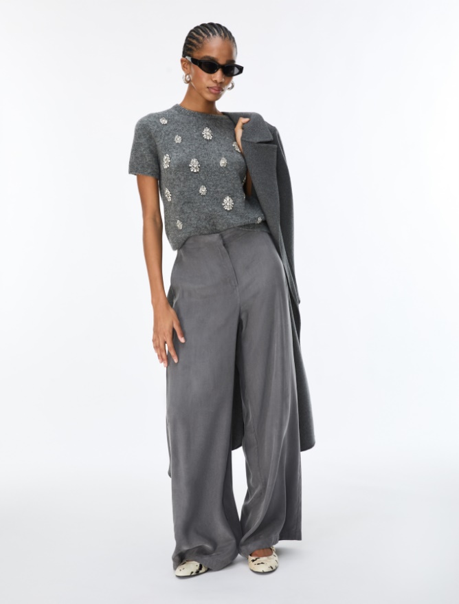 Fluid-fabric trousers - iBlues - 4