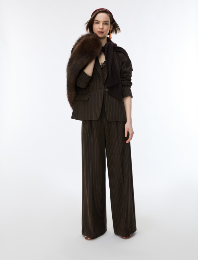 Pleated wide-leg trousers - iBlues