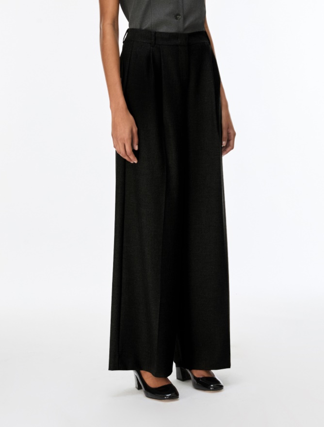 Pleated wide-leg trousers - iBlues