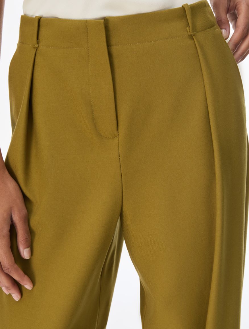 Darted stretch trousers - OLIVE - iBlues - 3
