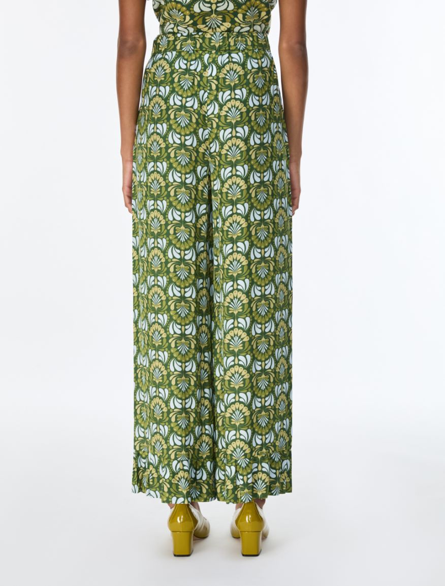 Fluid trousers - EMERALD - iBlues - 2