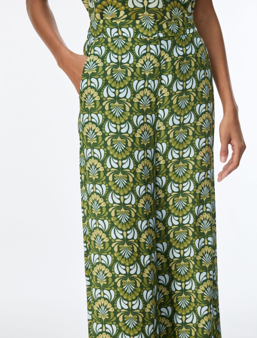 Fluid trousers - EMERALD - iBlues - 3