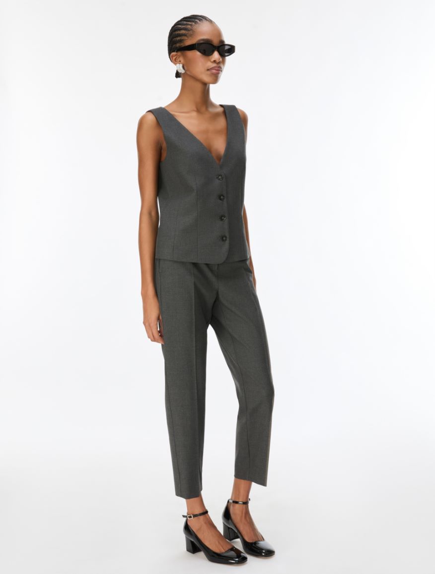 Fitted waistcoat - SLATE GREY - iBlues - 4