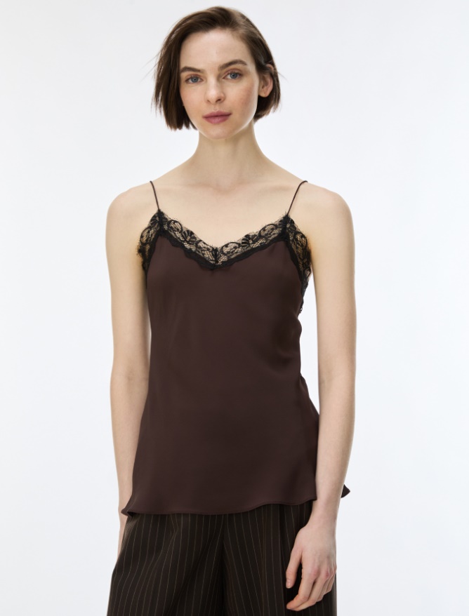 Silk-blend top - iBlues - 4