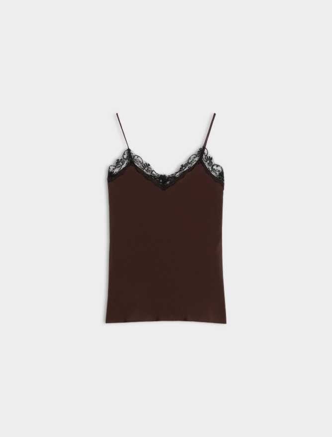 Silk-blend top - iBlues - 5