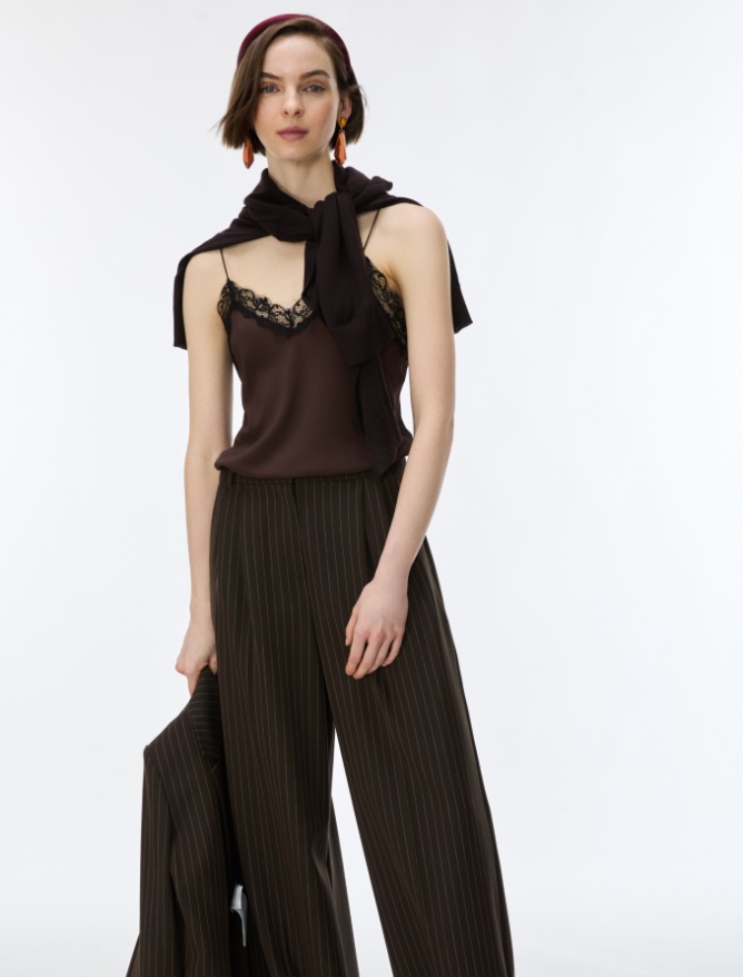 Silk-blend top - iBlues