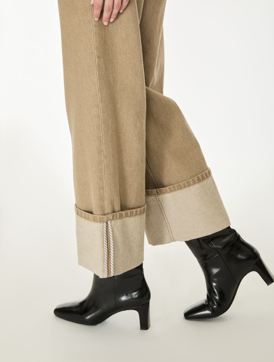 Turn-up jeans - BEIGE - iBlues - 2