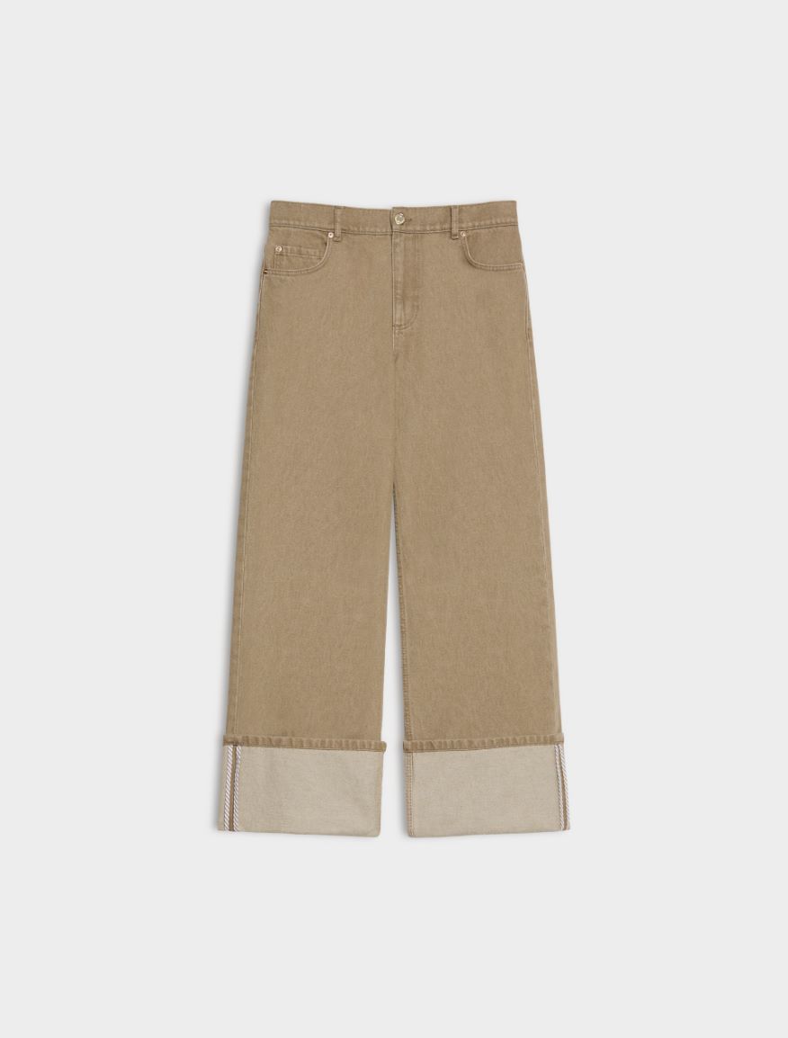 Turn-up jeans - BEIGE - iBlues - 4