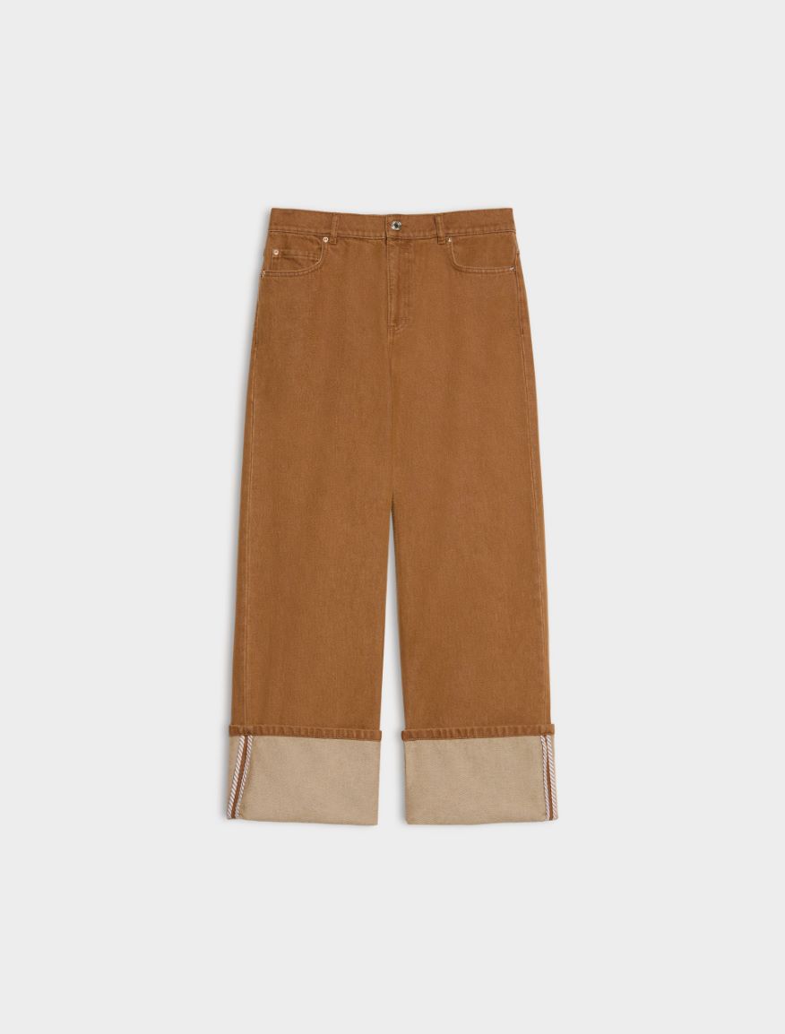 Turn-up jeans - TOBACCO BROWN - iBlues - 5