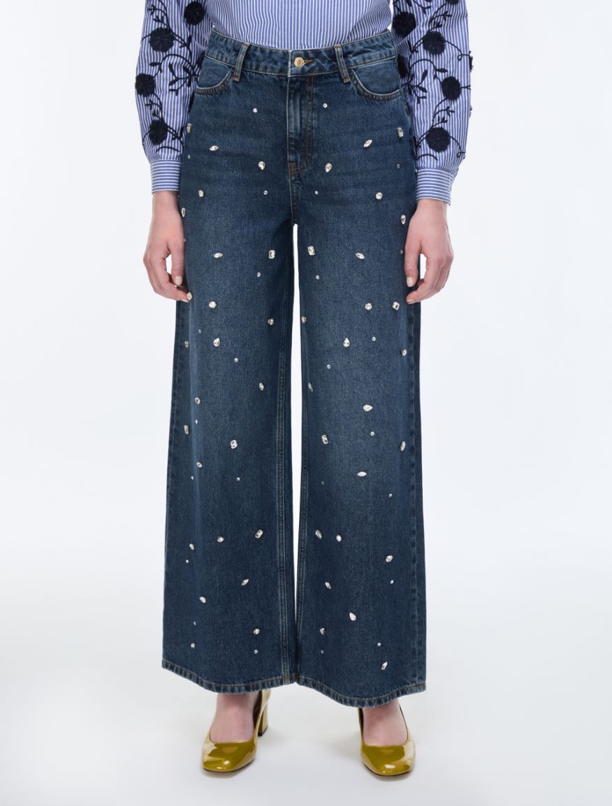 Rhinestone jeans - BLUE JEANS - iBlues