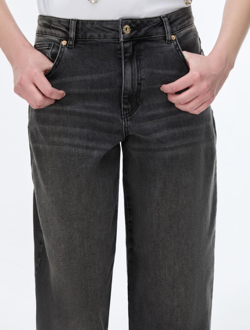 Jeans barrel - GRIS JEANS - iBlues - 3