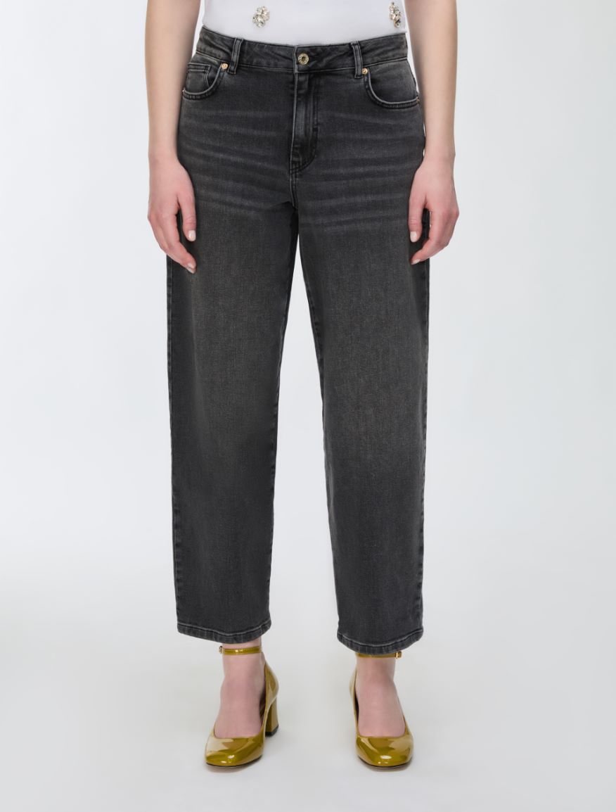 Jeans barrel - GRIS JEANS - iBlues