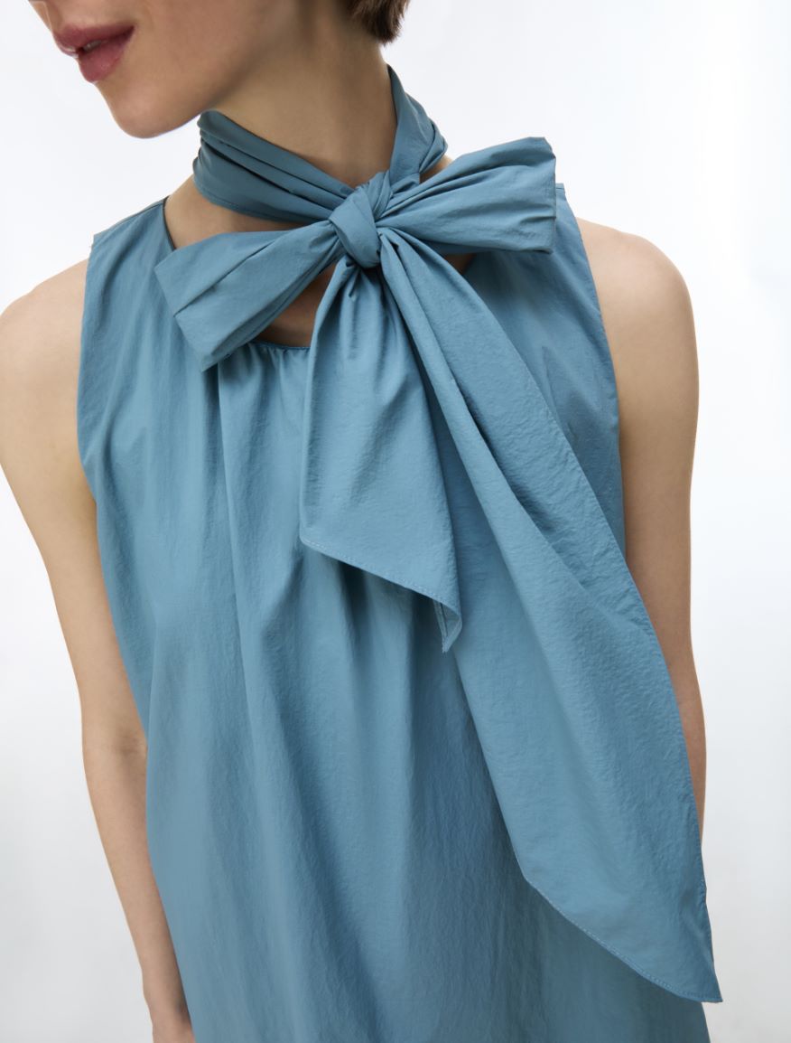 Robe en taffetas - AZURE - iBlues - 3
