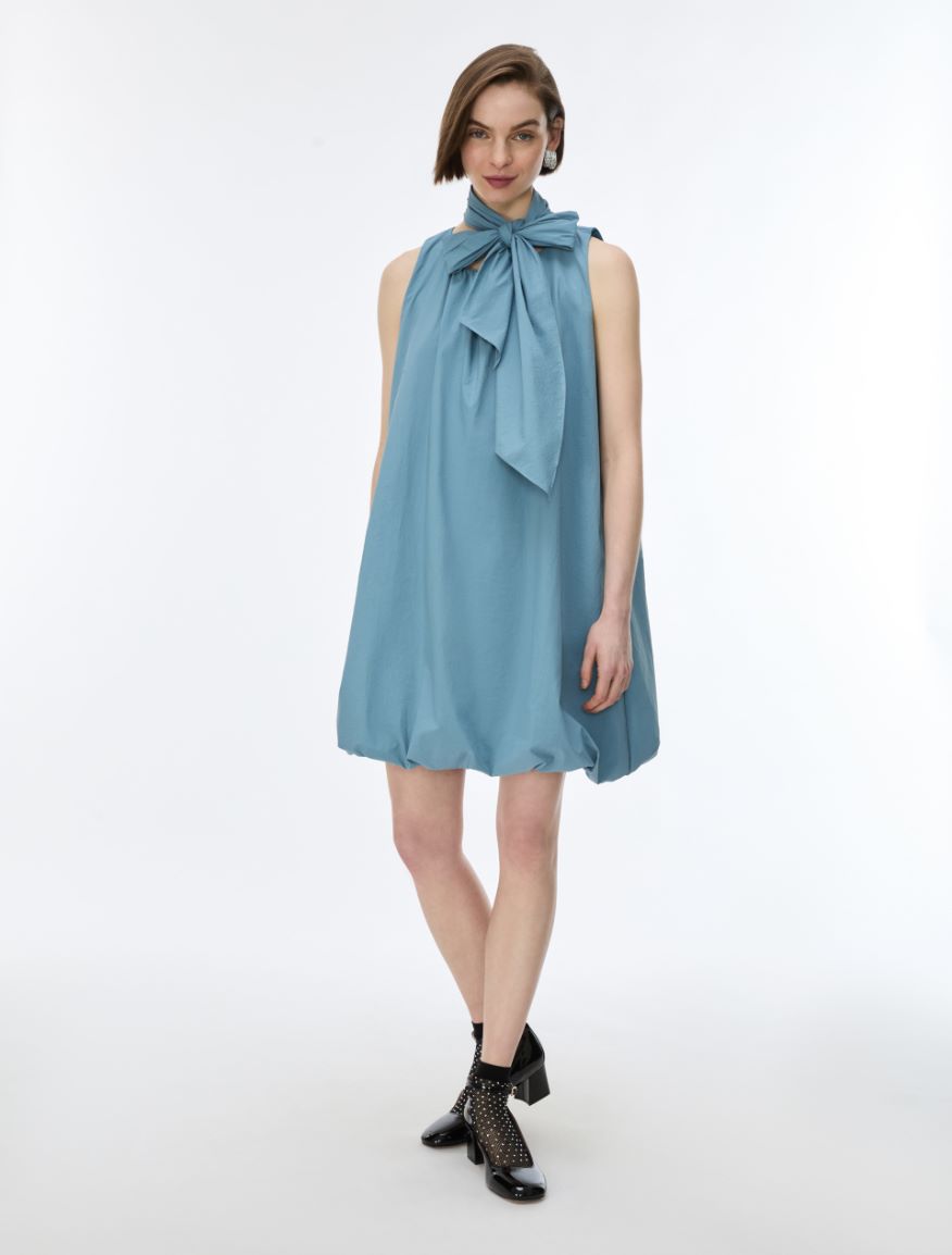 Robe en taffetas - AZURE - iBlues - 4