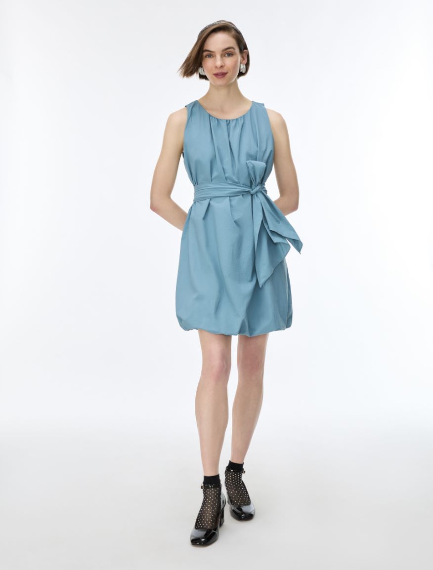 Robe en taffetas - AZURE - iBlues