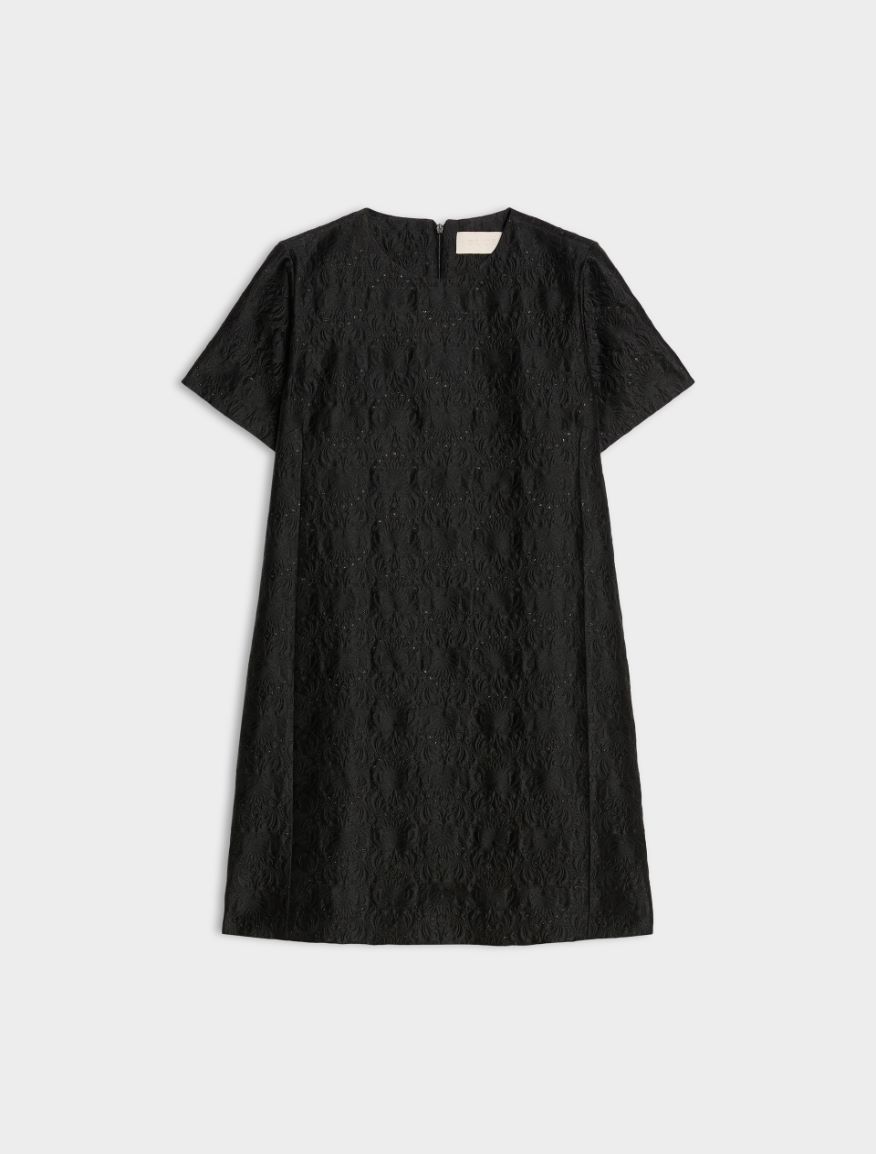Robe jacquard - NOIR - iBlues - 5