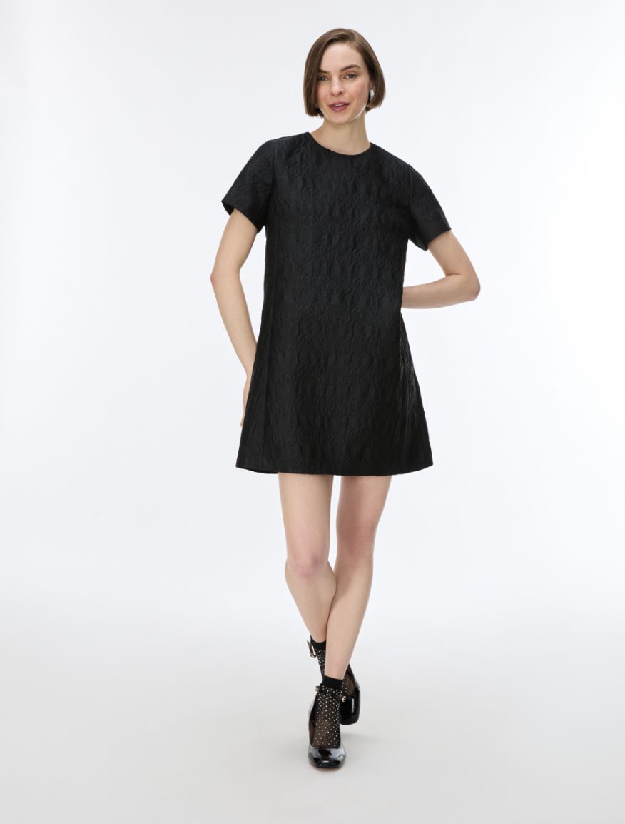 Robe jacquard - NOIR - iBlues