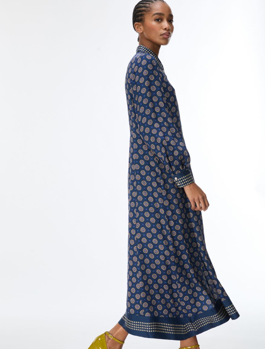 Figure-skimming dress - NAVY - iBlues - 3