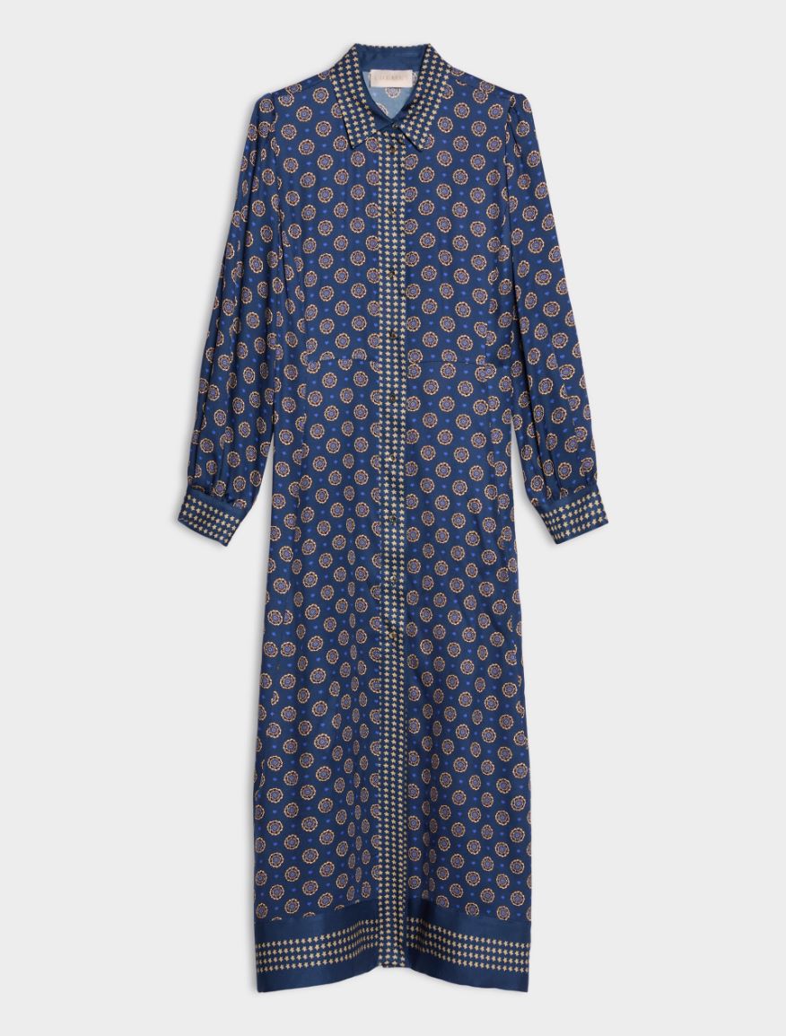 Figure-skimming dress - NAVY - iBlues - 6