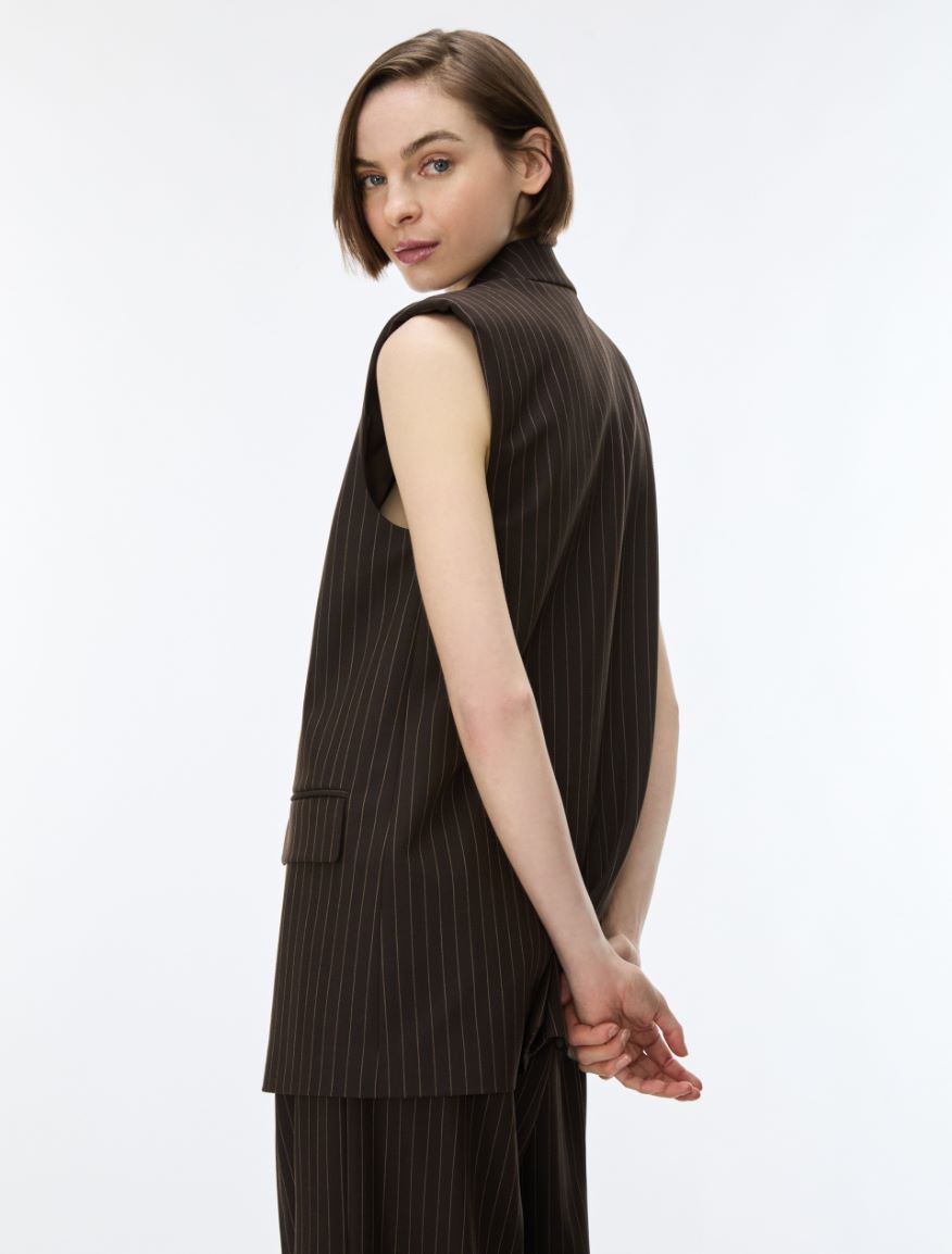 Waistcoat blazer - BROWN - iBlues - 2