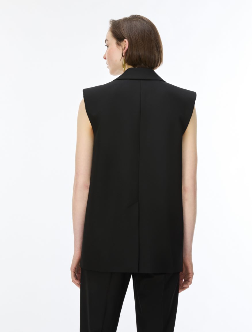 Waistcoat blazer - BLACK - iBlues - 2