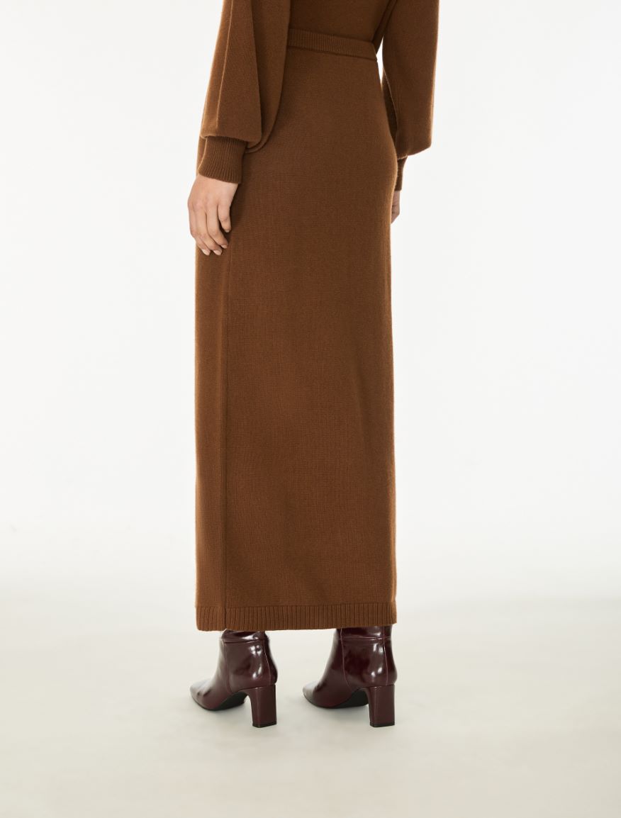 Cashmere blend skirt - COCOA - iBlues - 2