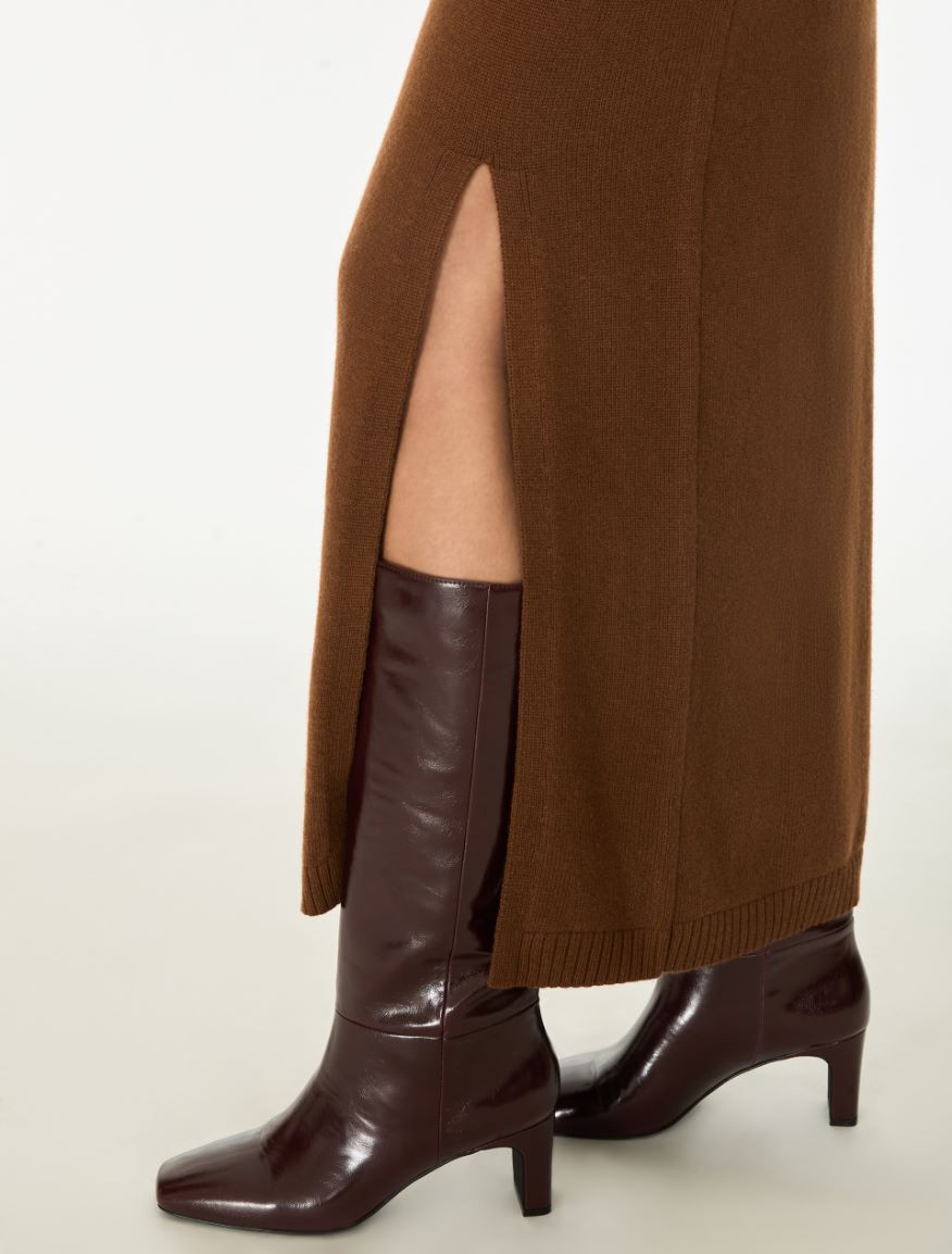 Cashmere blend skirt - COCOA - iBlues - 3