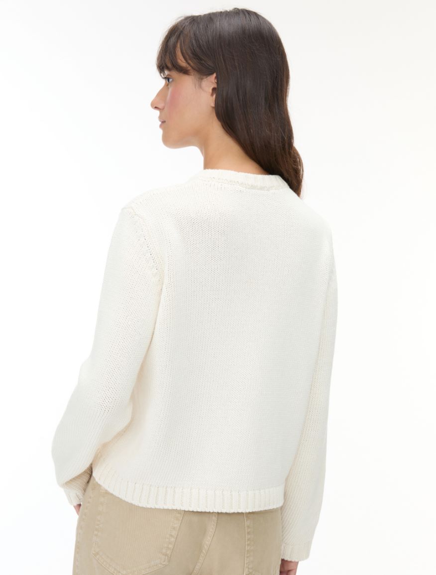 Boxy cardigan - CREAM - iBlues - 2