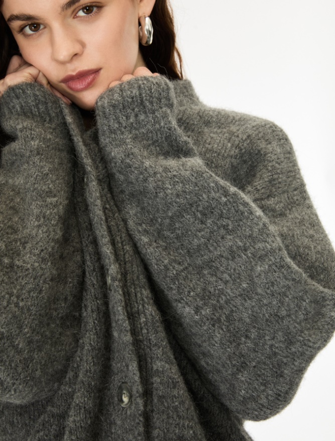 Alpaca-blend cardigan - iBlues