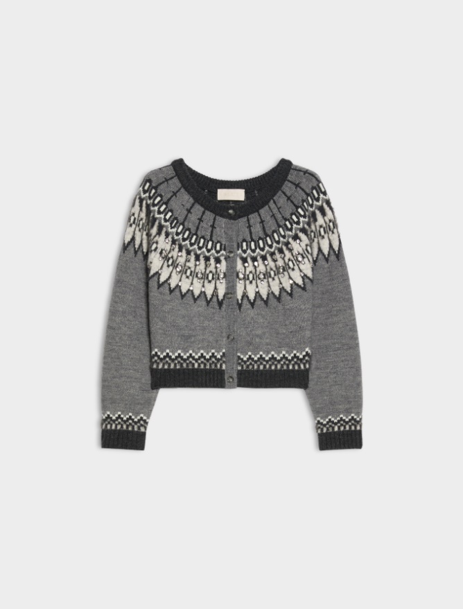 Jacquard cardigan - iBlues - 5