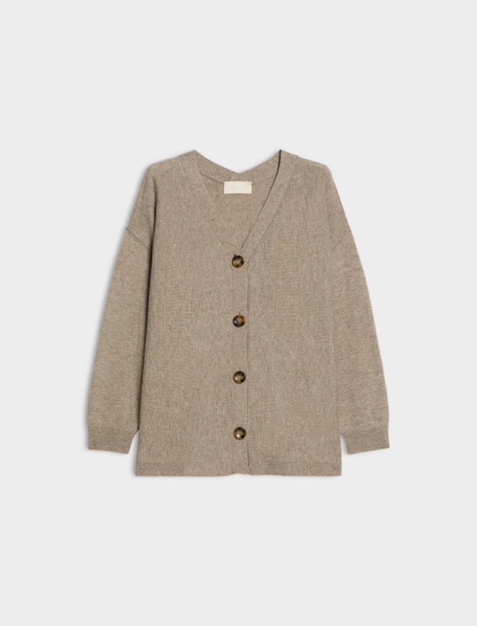 Wool and cashmere blend cardigan - iBlues - 5