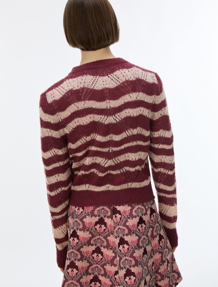Cárdigan de mezcla de mohair - GRANATE - iBlues - 2