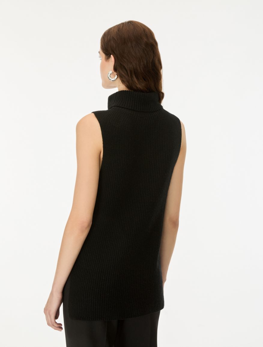 Cashmere-blend gilet - BLACK - iBlues - 2