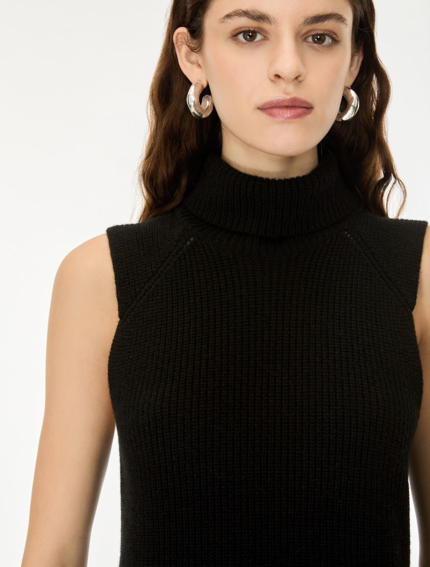 Cashmere-blend gilet - BLACK - iBlues - 3